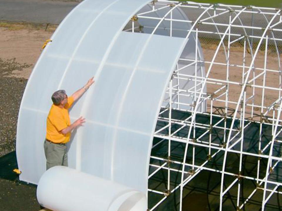 Optimal polycarbonate panels for greenhouse