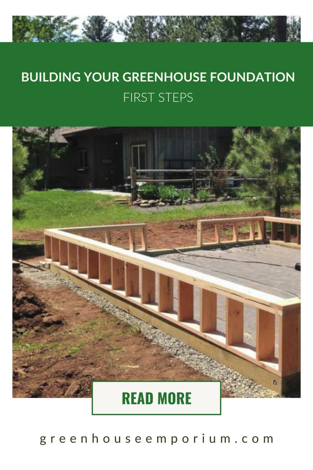 How To Build A Foundation For A Greenhouse Full HowTo