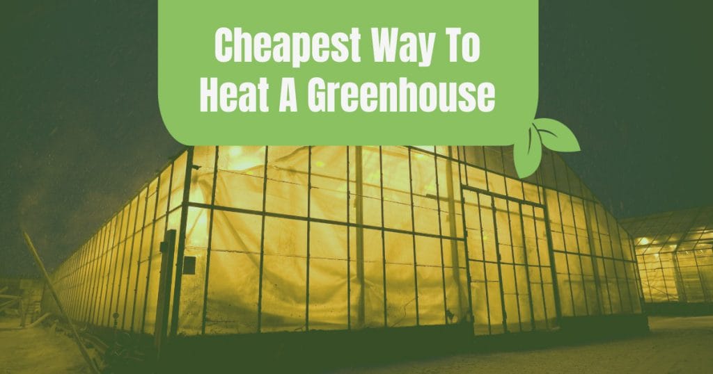 cheapest way to heat a greenhouse