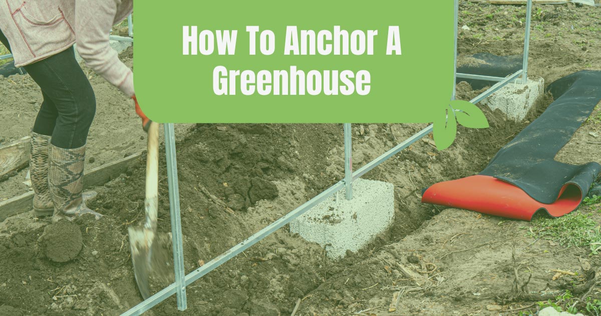 how to anchor a greenhouse