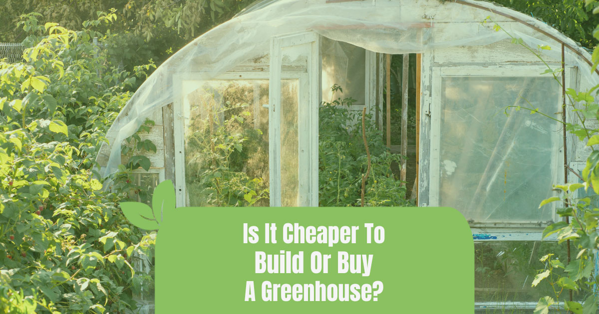 is it cheaper to build or buy a greenhouse