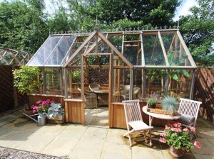 Frontal view of the Alton Cambridge T-Shaped Orangerie