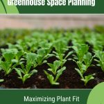 Lettuce seedlings with text: Greenhouse Space Planning Maximizing Plant Fit